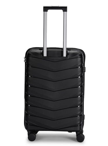 طقم شنط سفر مكون من 4 حقائب مقاوم للكسر لون أسود