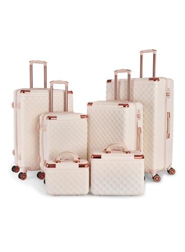 طقم شنط سفر حجم كبير مكون من 6 حقائب من ليمرا لون...