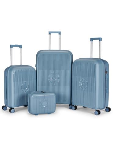 LIMRA TROLY طقم شنط سفر بولي بروبلين PP 4 قطع – مق...