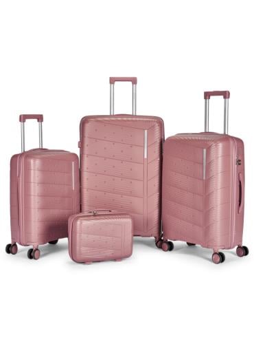 طقم حقائب سفر 4 قطع من مادة البولي بروبلين (PP) -...