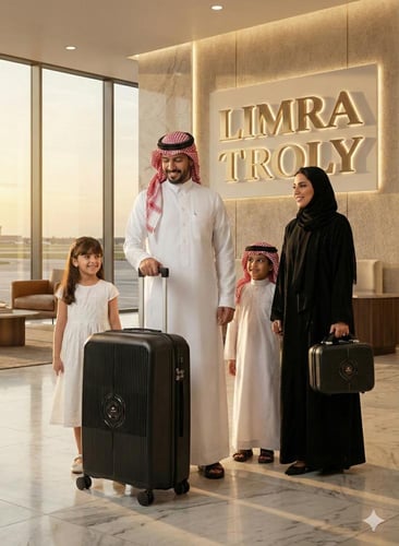 LIMRA TROLY طقم شنط سفر بولي بروبلين PP 4 قطع – مق...