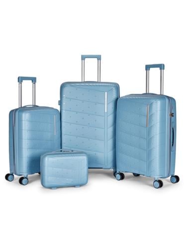 طقم حقائب سفر 4 قطع من مادة البولي بروبلين (PP) -...