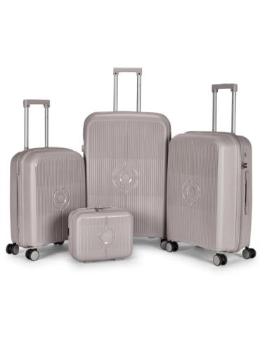 طقم حقائب سفر 4 قطع من مادة البولي بروبلين (PP) -...