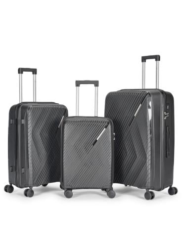 طقم شنط سفر 3 قطع بعجلات 360° | بولي بروبلين عالي...