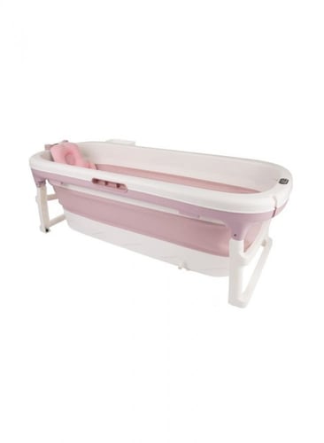 بانيو متنقل قابل للطي مع جهاز ترمومتر و مخدة اسفنج...