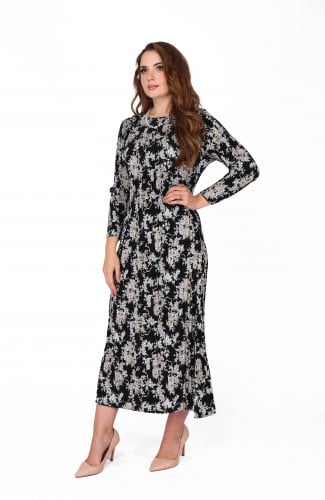 فستان ناعم مشجر من بلاك وينج