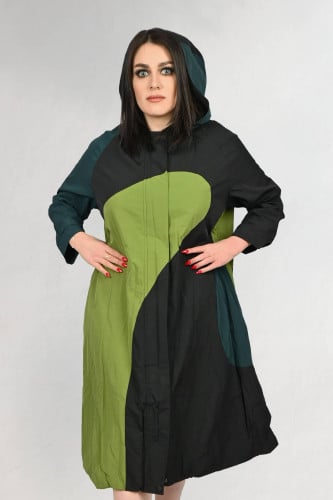 بالطو مع غطاء رأس