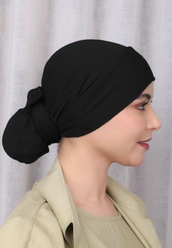 توربان BL القطني بلونه الأسود الأنيق من بلاك وينج...