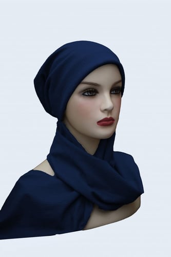 توربان بحامل شعر مع سكارف من بلاك وينج – لأناقة يو...