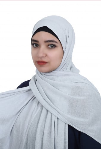 حجاب نص قطن ونص سوراية لمعة من بلاك وينج - تألق فر...