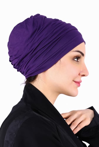 توربان آسيا متعدد الثنيات - قماش قطن ناعم موف من ب...