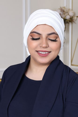 توربان آسيا متعدد الثنيات | off - white من القطن ا...