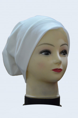 توربان سادة بحامل شعر قماش قطن من بلاك وينج – لمسة...