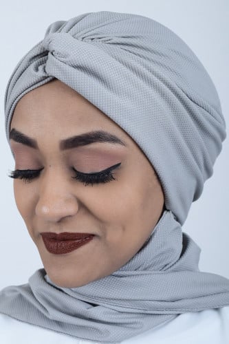 توربان نجود مع سكارف من القماش القطني الناعم من بل...