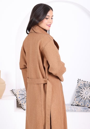 معطف شتوي جوخ من بلاك وينج | بيج غامق |