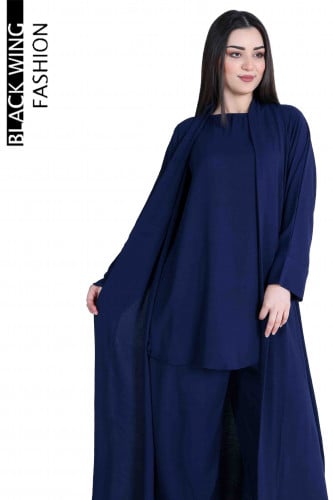 عباية (طقـــم) موديل عملي | كحلي