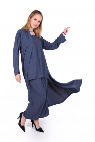 طقم رصاصي غامق ثلاث قطع من بلاك وينج