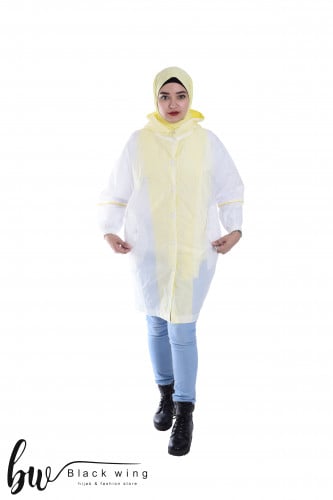 جاكيت للمطر من بلاك وينج بغطاء رأس