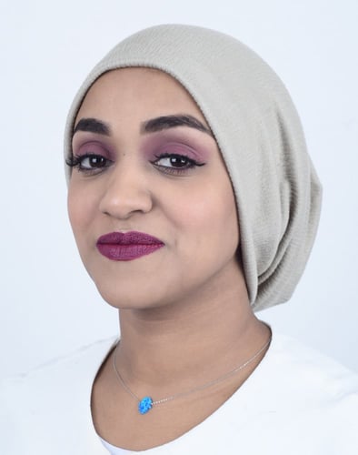 توربان بحامل شعر قماش قطن مخطط من بلاك وينج: لمسة...