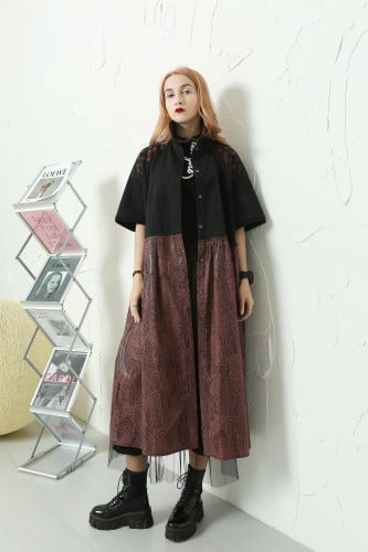 فستان أنيق متوسط الطول من بلاك وينج