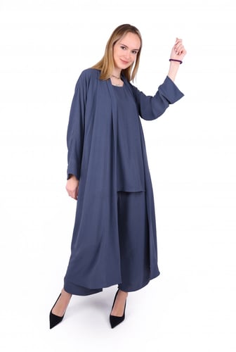 طقم رصاصي غامق ثلاث قطع من بلاك وينج