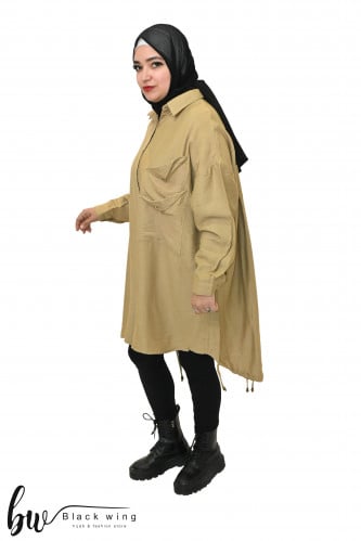 بلوزة من بلاك وينج بقصة واسعة