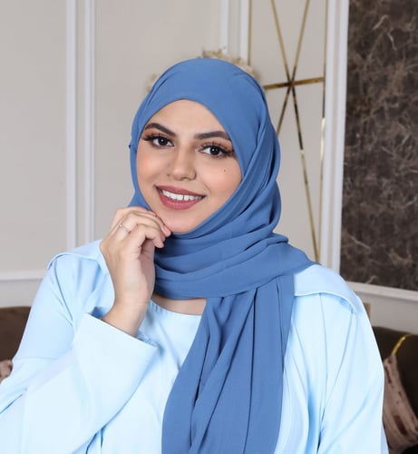 طرحة شيفون موصولة مع بونيه مربع – الأناقة والراحة...