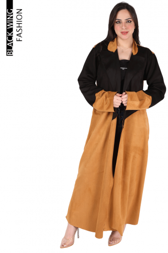عباية شتوية أنيقة اللونين