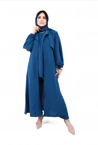 طقم مميز من بلاك وينج بلوزة وبنطلون وجاكيت | بترول...