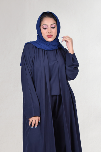 عباية (طقـــم) موديل عملي | كحـــــلي