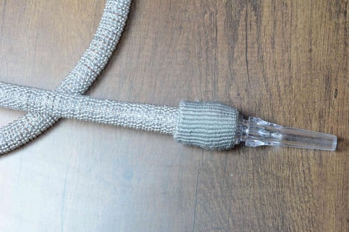 لي شيشة دبل نحاس بيت المعسل مطرز