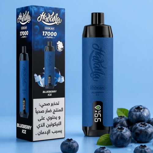 شيشة هوانا بلوبيري ايس 17K موش HAOANA 17K