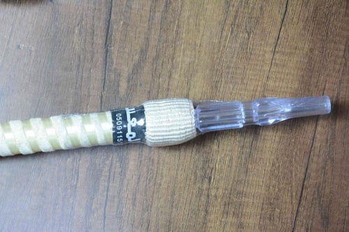 لي شيشة دبل نحاس بيت المعسل شفاف بيج