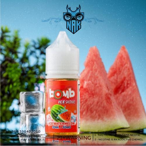 نكهة بومب بطيخ ايس سولت - 30 مل