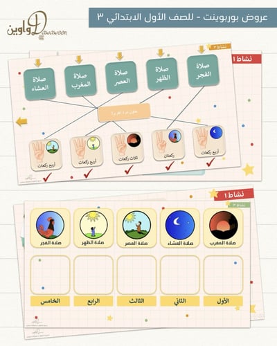 عروض مادة الفقه والسلوك | أول ابتدائي | الفصل الدر...