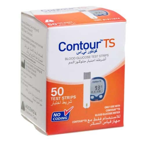 شرائط قياس السكر كونتور تي اس TS