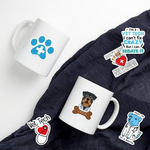 ملصقات طب بيطري - ستيكرات بيطري