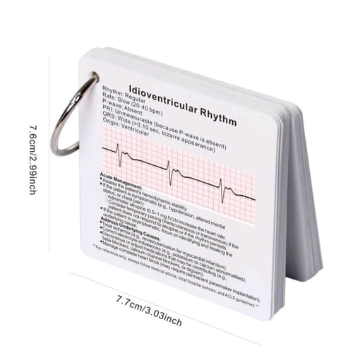 فلاش كارد ECG Rhythm & Arrhythmias Card