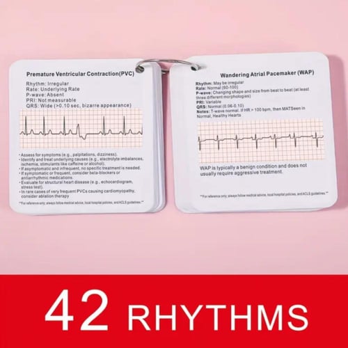 فلاش كارد ECG Rhythm & Arrhythmias Card