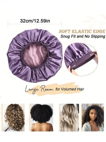 قبعة النوم للشعر - قبعة ستان
