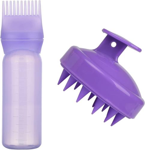 موزع زيت + فرشة تدليك الشعر