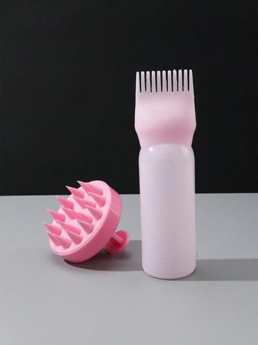 موزع زيت + فرشة تدليك الشعر