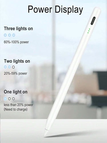 قلم ايباد - قلم ابل ستايلس يدعم راحة اليد متوافق م...