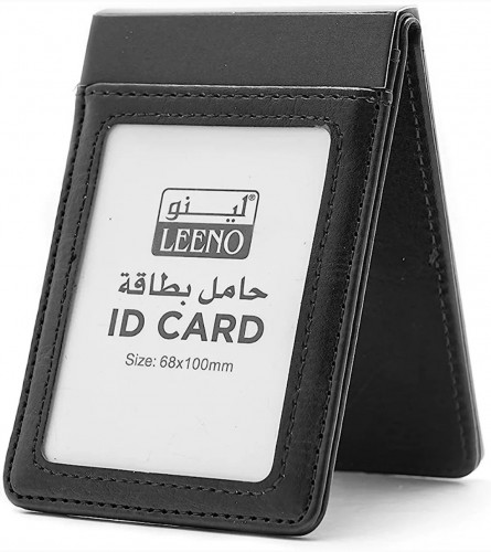 حامل بطاقة العمل، حامل البطاقة التعريفية، جلد، اسو...