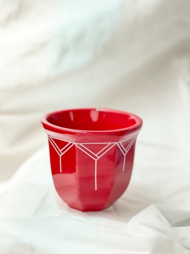 كوب الفنجال - احمر