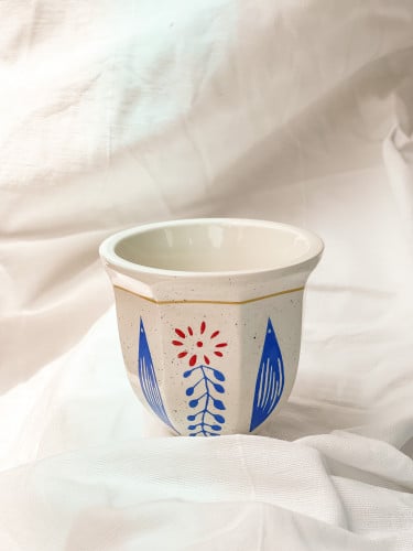 كوب الفنجال - ابيض