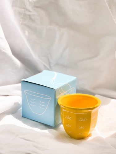 كوب الفنجال - اصفر