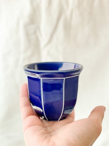 كوب الفنجال - ازرق