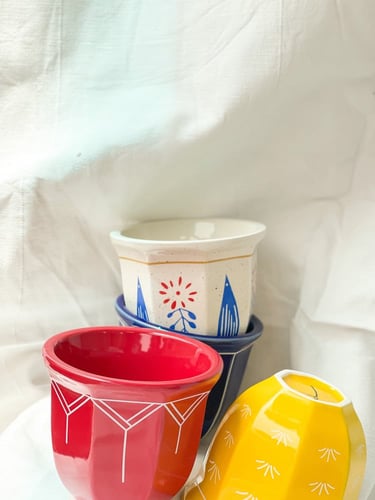 كوب الفنجال - احمر