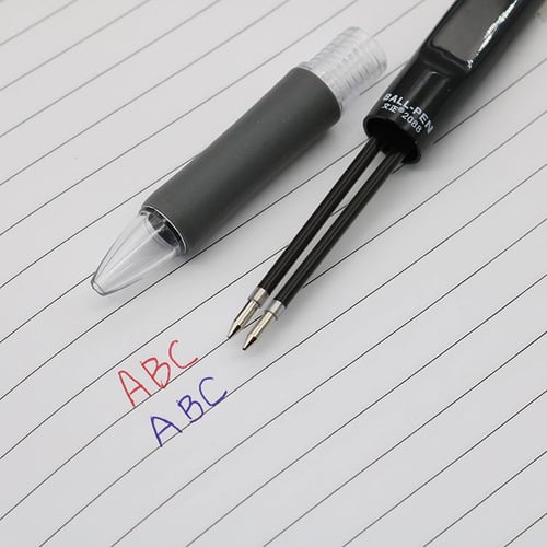 اقلام حبر جاف لونين أزرق وأحمر عدد 4 أقلام ‎ ‎0.7‎...